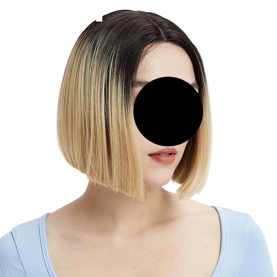 10 Inch Short Bob Lace Straight Synthetic Wigs