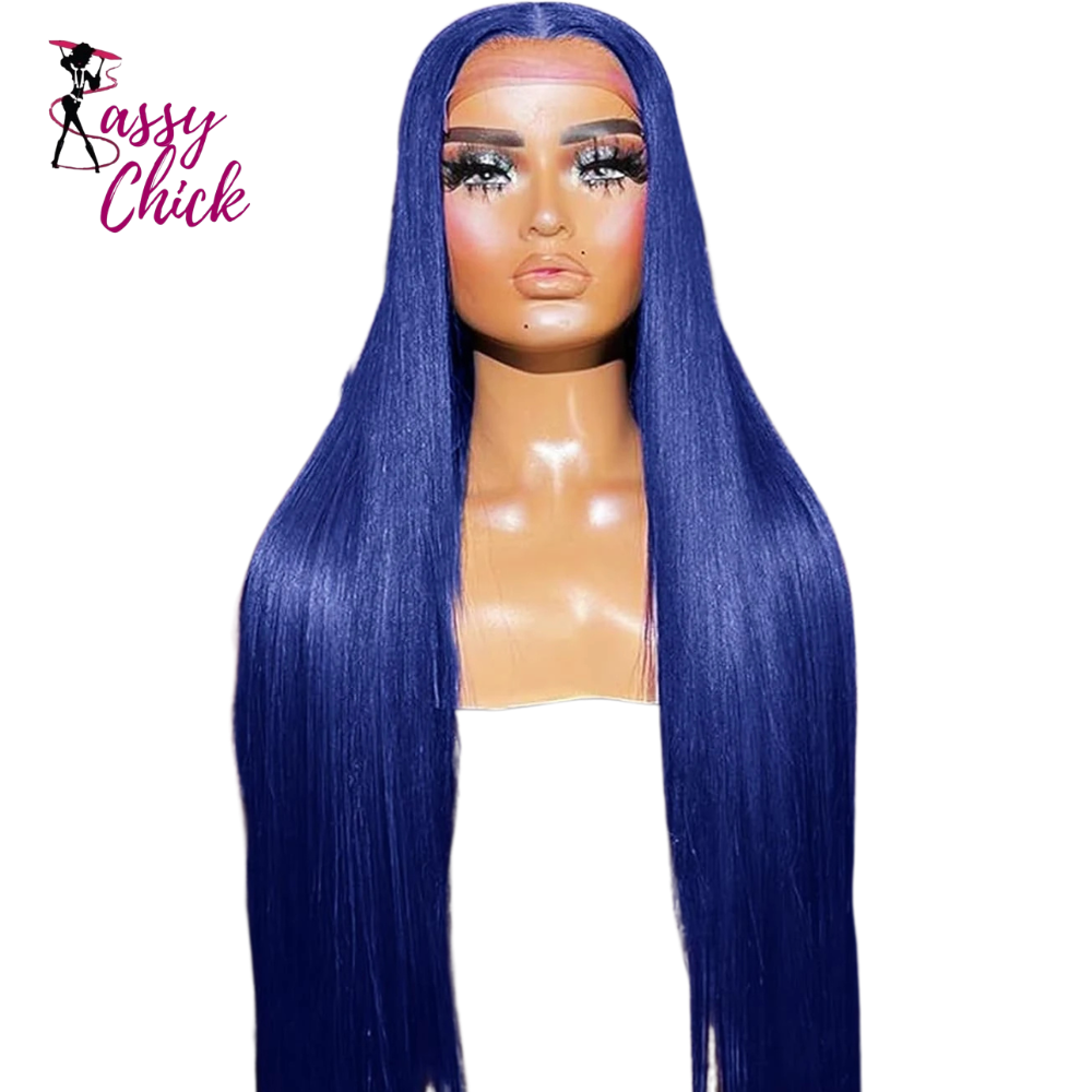 13x4 Straight HD Lace Front Human Hair Wigs Sassy Chick Logo
