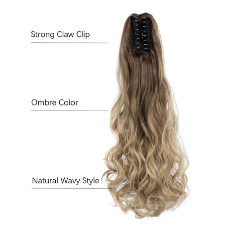 24" Synthetic Wavy Ponytail Extension