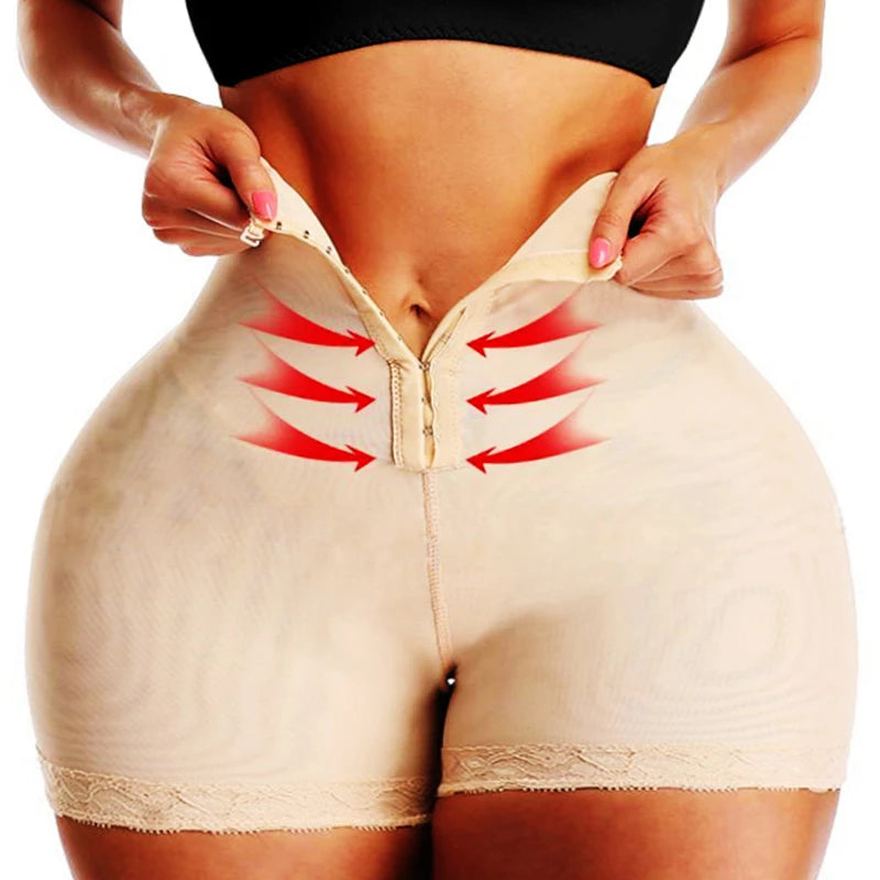 Beige 2 in 1 Tummy Trainer Butt Lifter Body Shaper