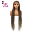 613 Blonde 36" Cornrow Box Braided Wig Sassy Chick Logo