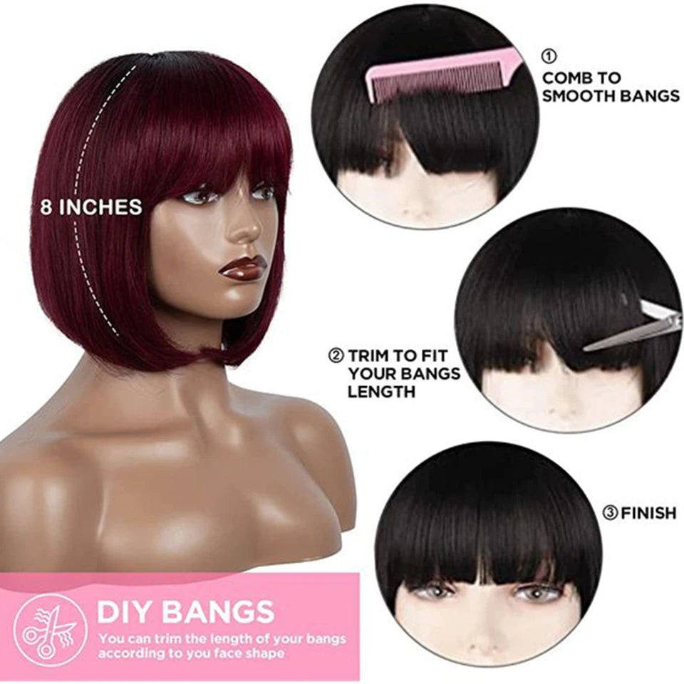 Brazilian Straight Human Hair Wig