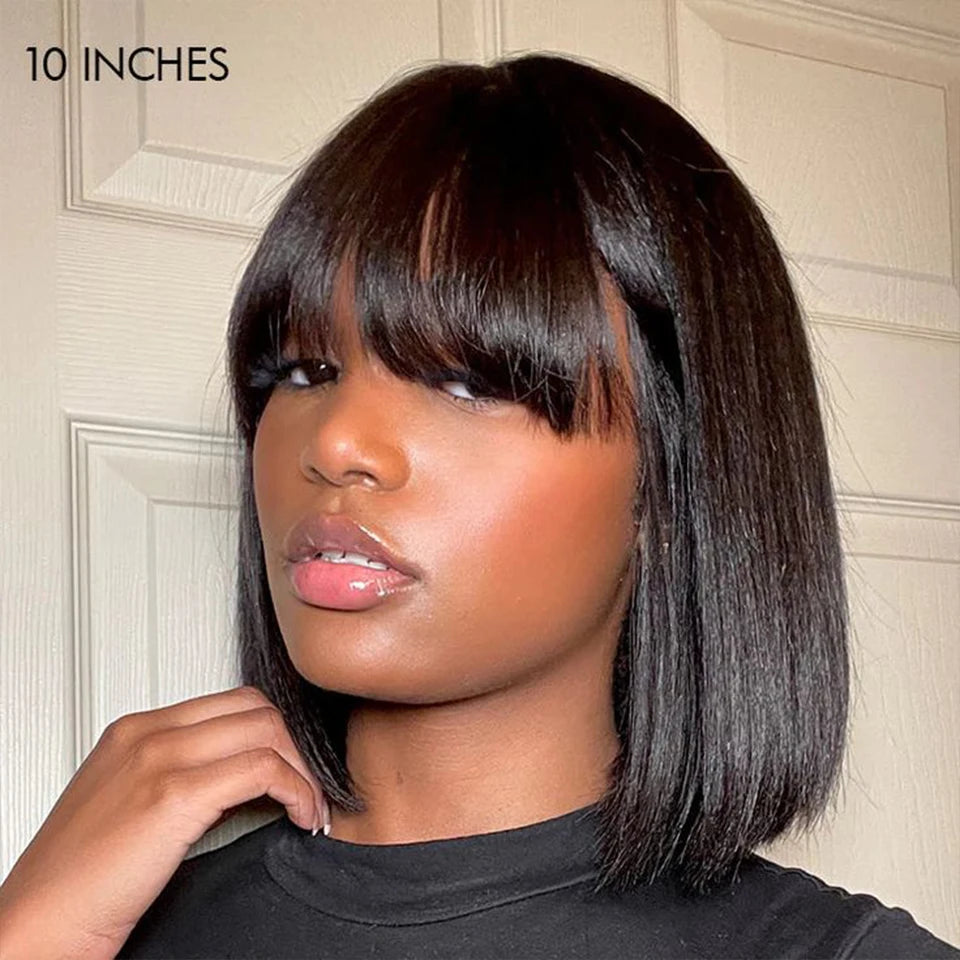 Brazilian Straight Human Hair Wig
