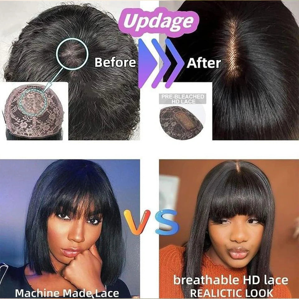 Brazilian Straight Human Hair Wig