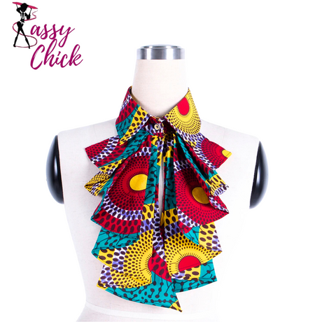 African Collars Blouse Bow Sassy Chick Logo