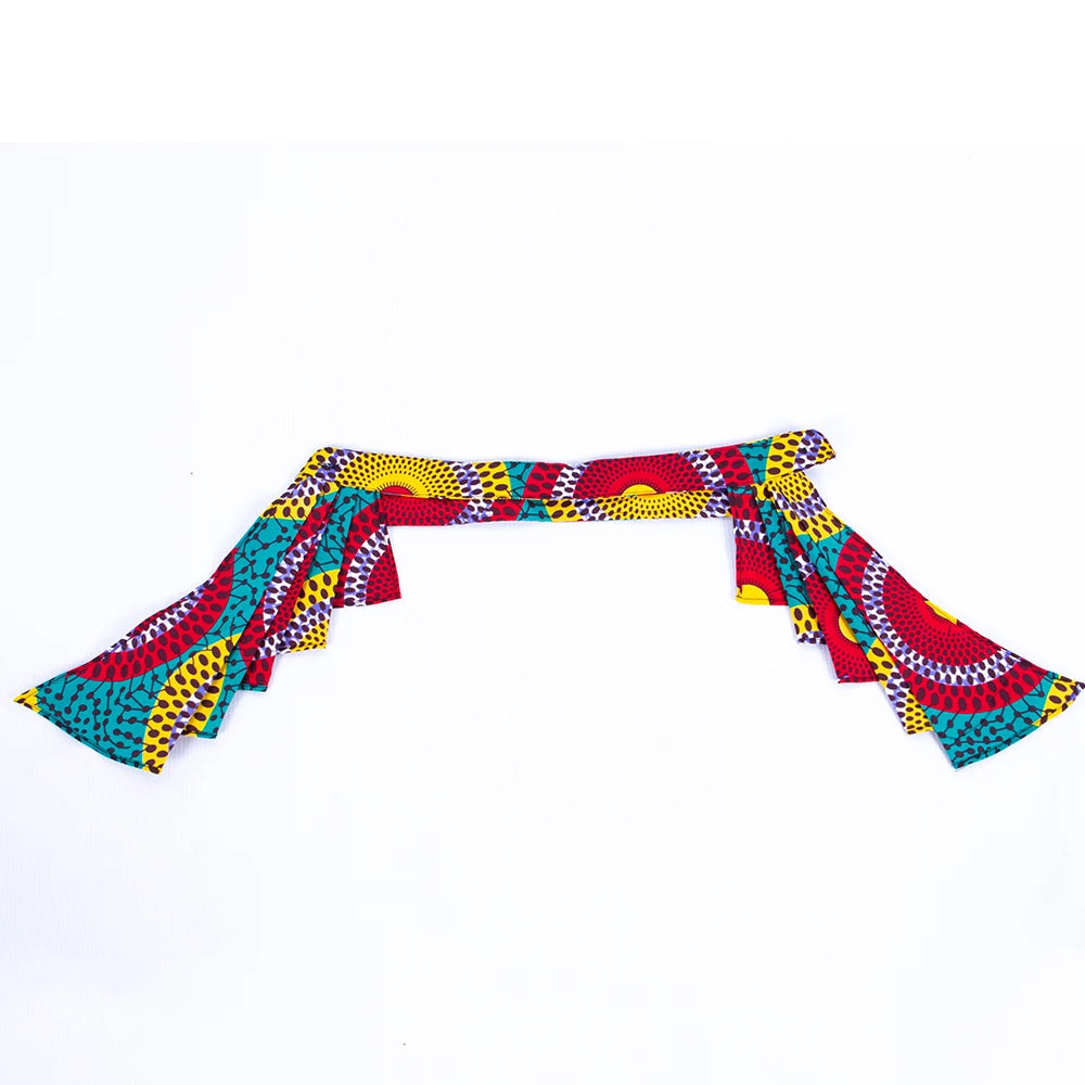 African Collars Blouse Bow