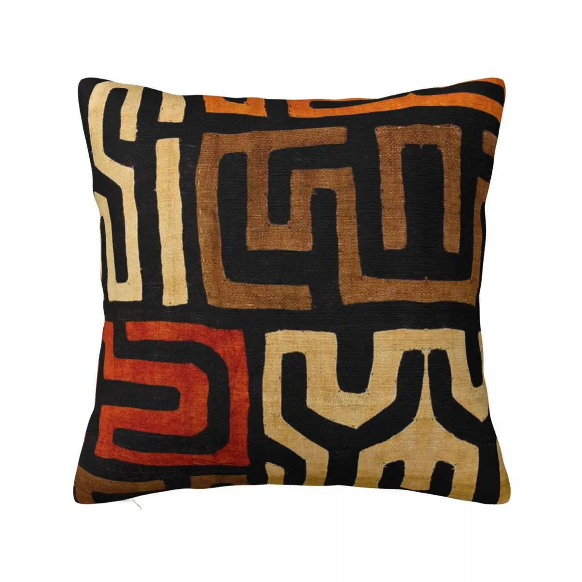 African fabric art polyester pillowcase with zipper closure