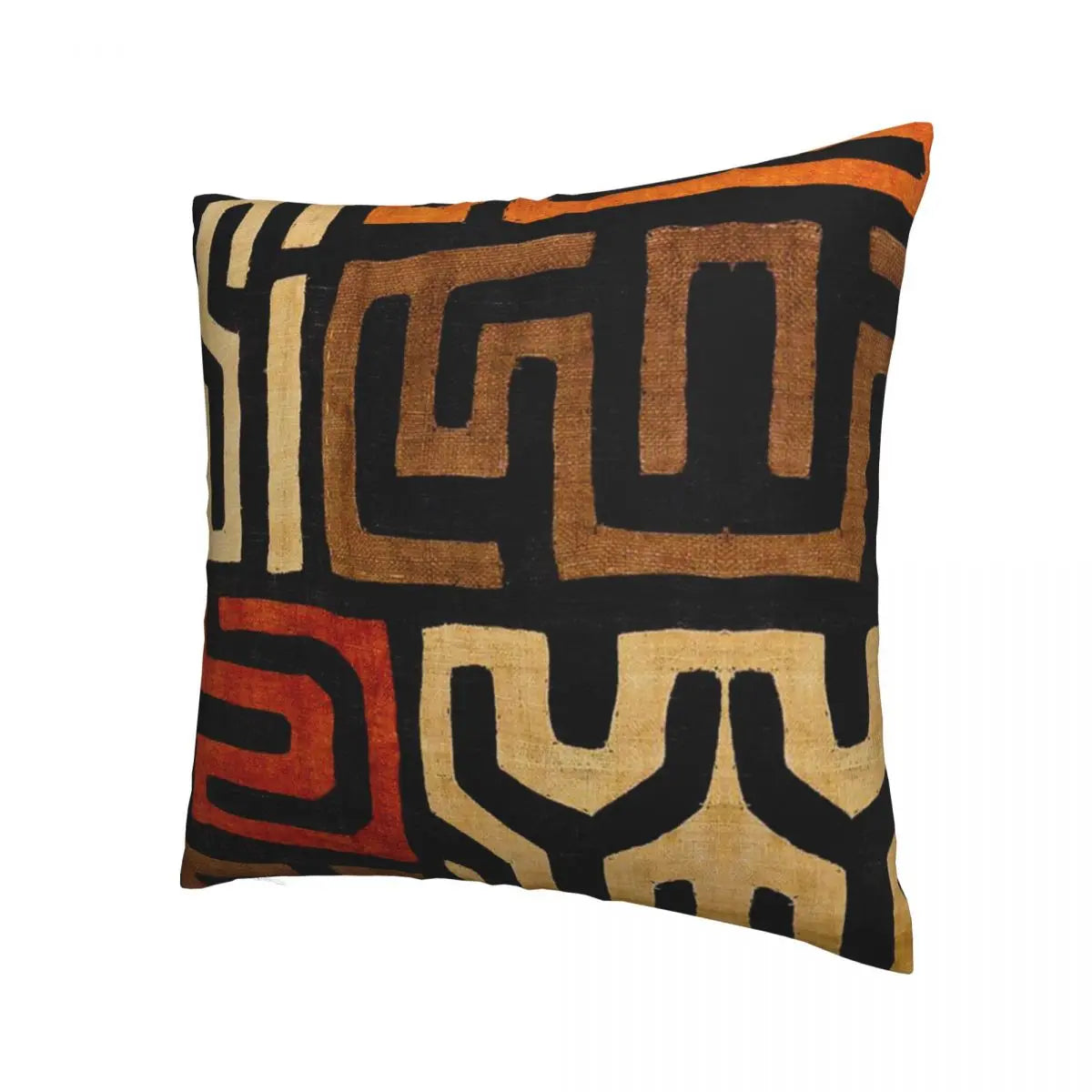 African fabric art polyester pillowcase with zipper closure