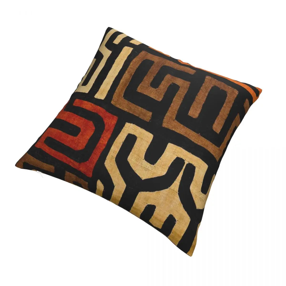 African fabric art polyester pillowcase with zipper closure