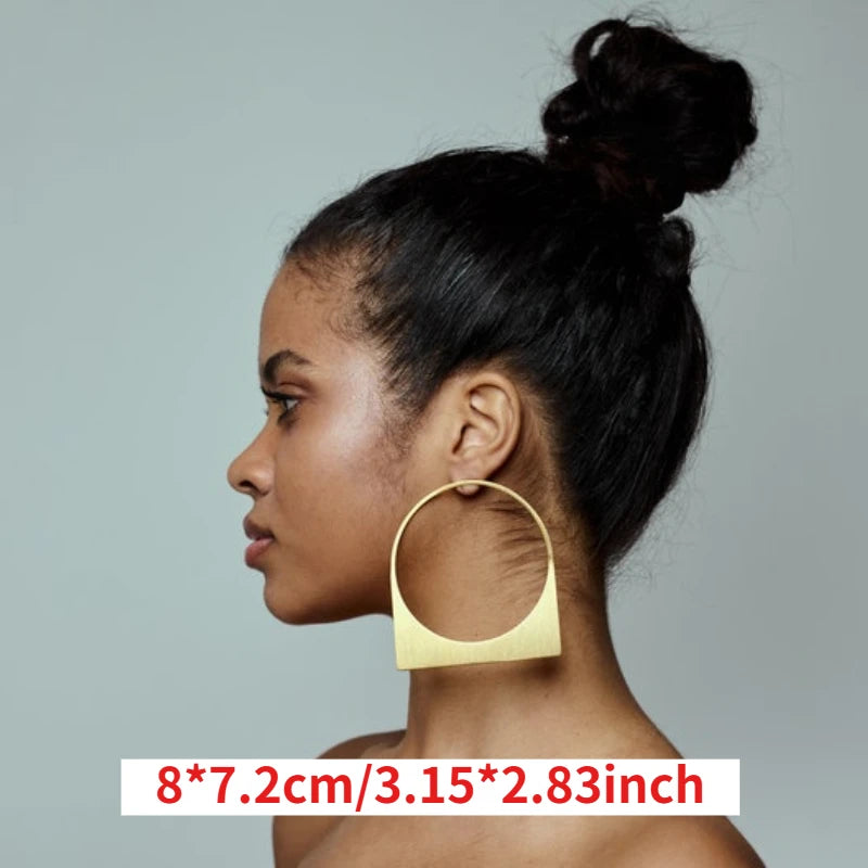 Size of African Large Hoop Earring