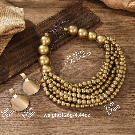 size earring and necklace