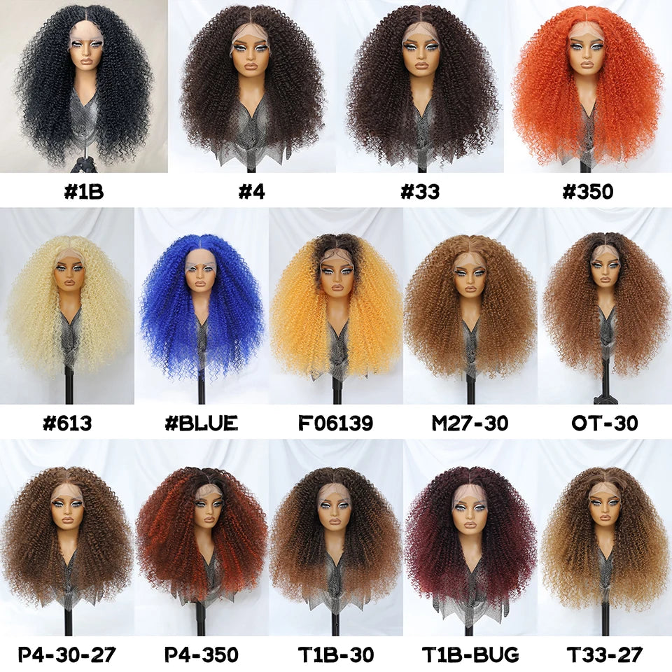 Collection of Afro Kinky Curly Lace Synthetic Wigs
