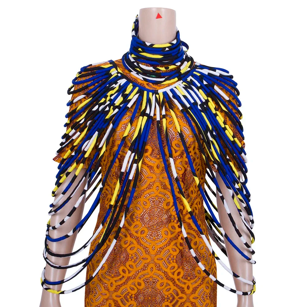 Ankara Beautiful Multi Strand Necklace