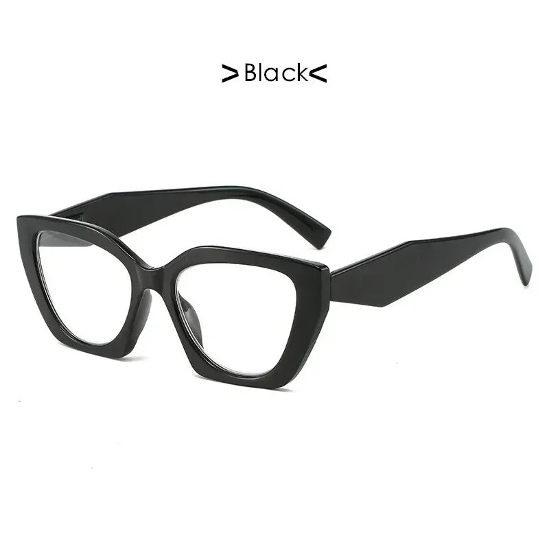 Black Anti-blue Light Plus Diopter Eyewear