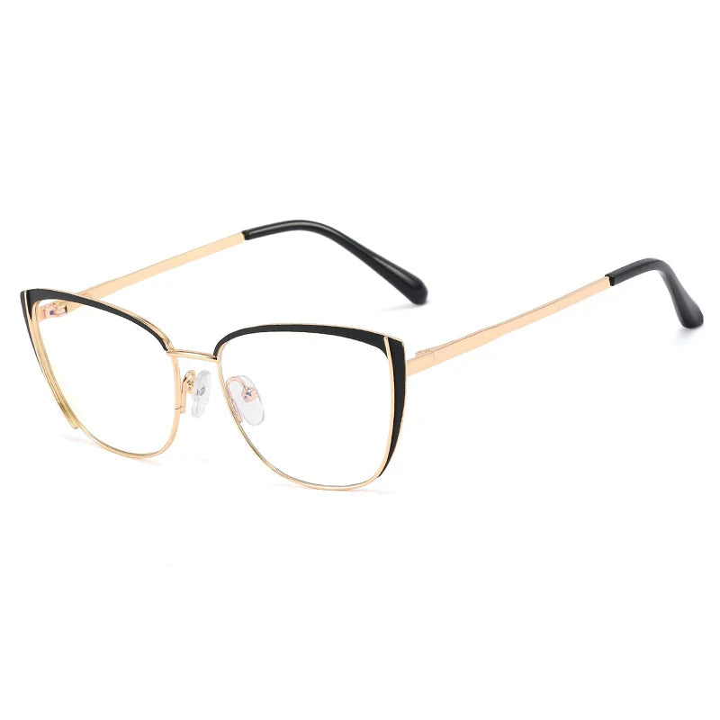 Black Anti Blue Light Optical Cat Eye Glasses
