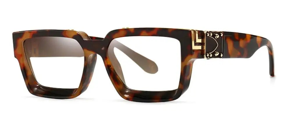 Leopard Anti Blue Light With Diopter Minus 0 -1.5 -6.0 Eyewear