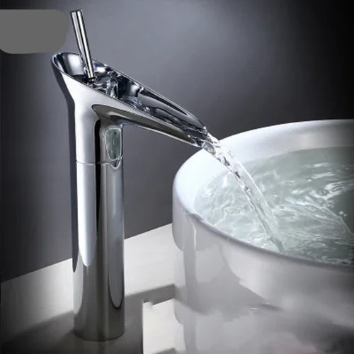 Antique Bronze Waterfall Basin Faucet