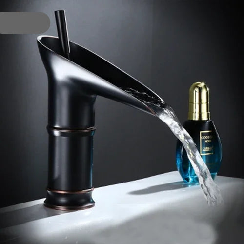 Antique Bronze Waterfall Basin Faucet