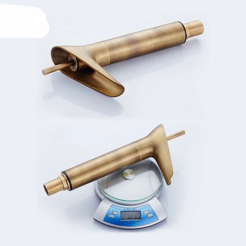 Antique Bronze Waterfall Basin Faucet