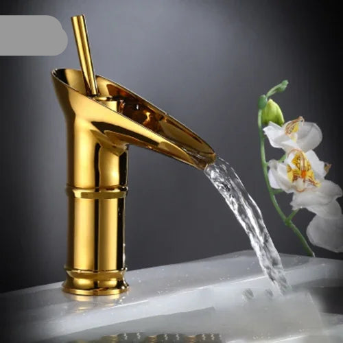 Antique Bronze Waterfall Basin Faucet