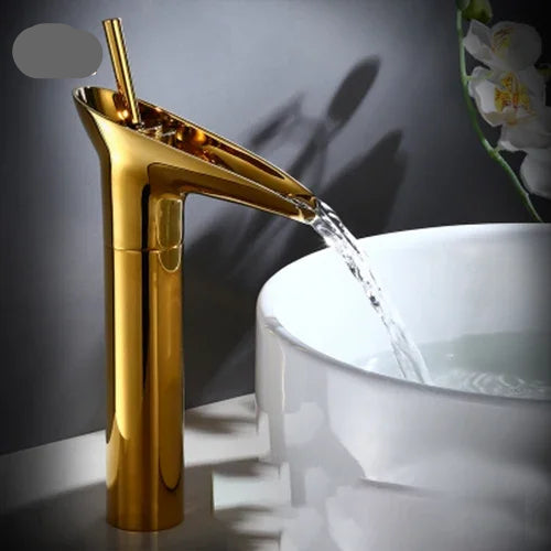 Antique Bronze Waterfall Basin Faucet