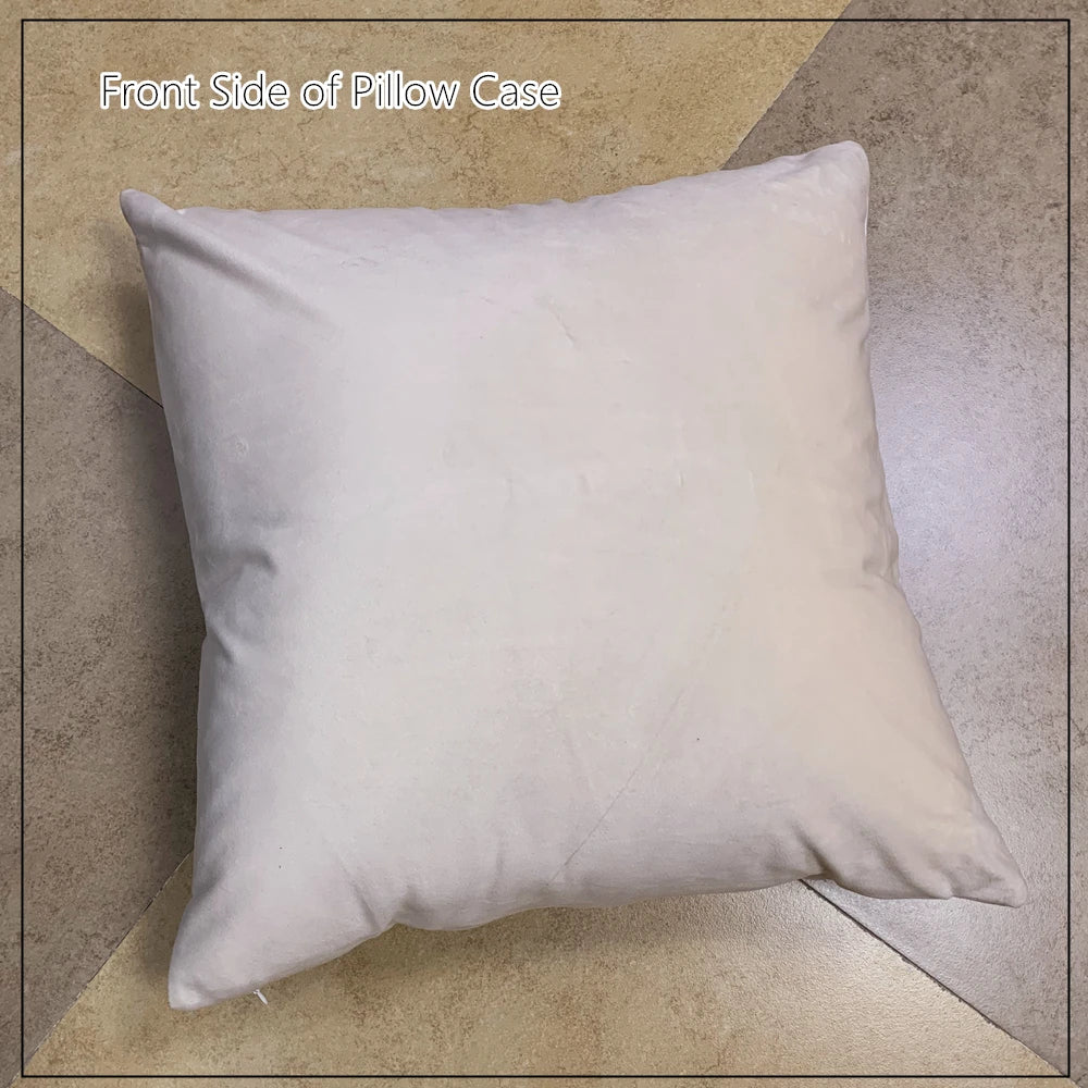 Beige Gold Velvet Cushion Cover – 45x45cm Decorative Throw Pillow Case