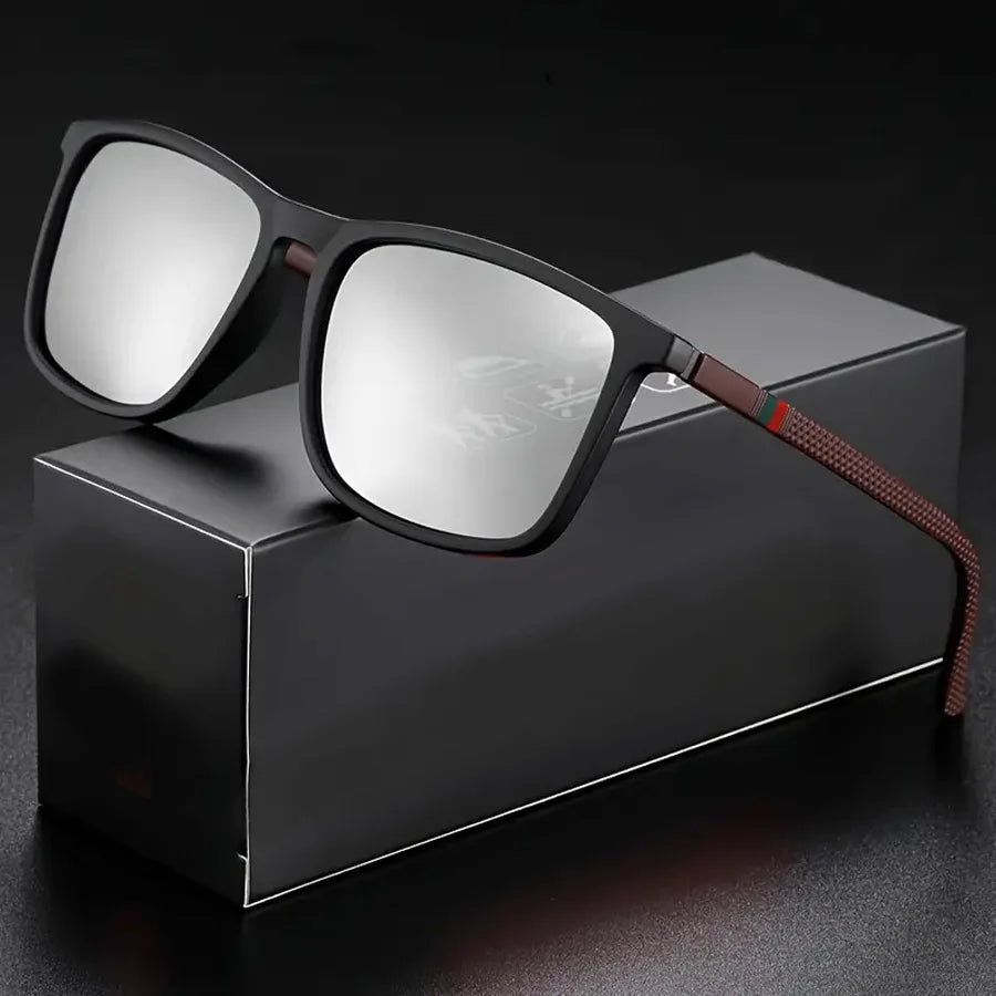 Black Classic Square Men's Sunglasses