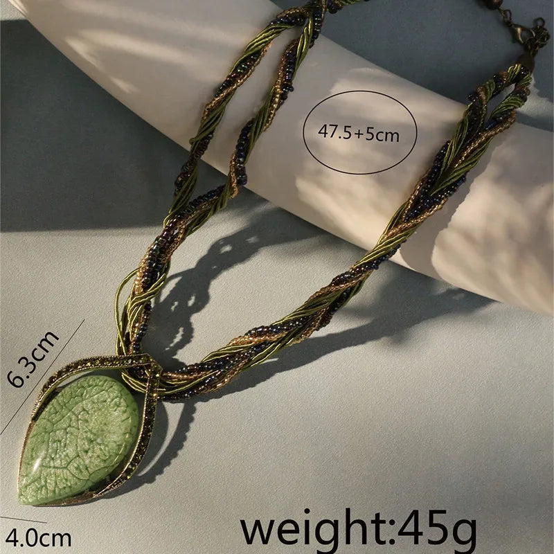 Size of Bohemia Ethnic Handmade Necklace For Women