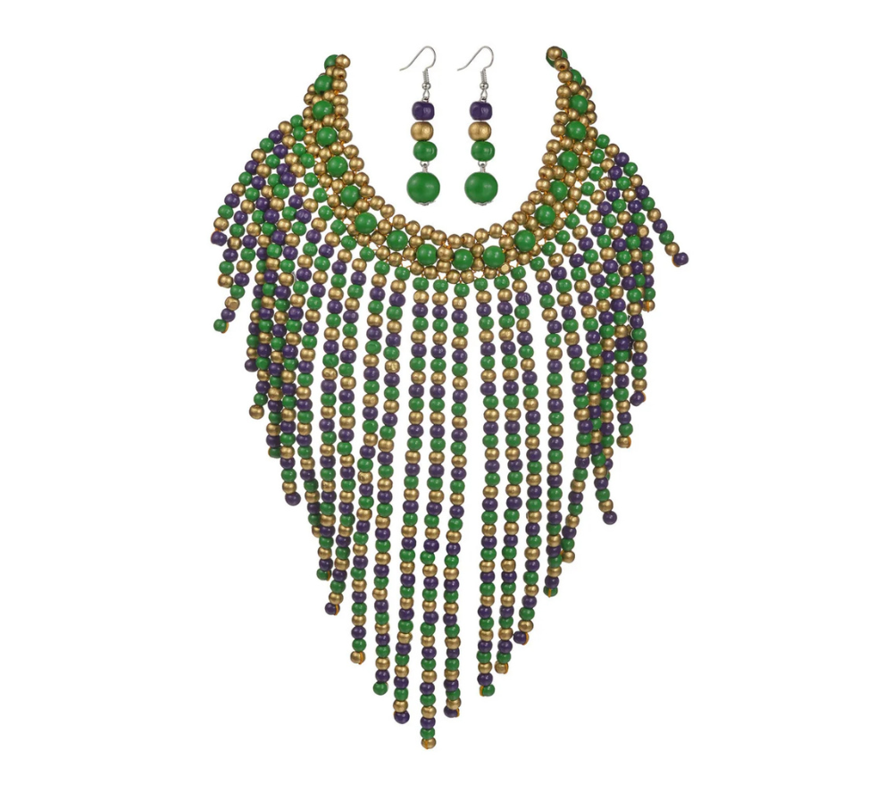 Bohemian Retro Beaded Statement Ethnic Jewelry Set