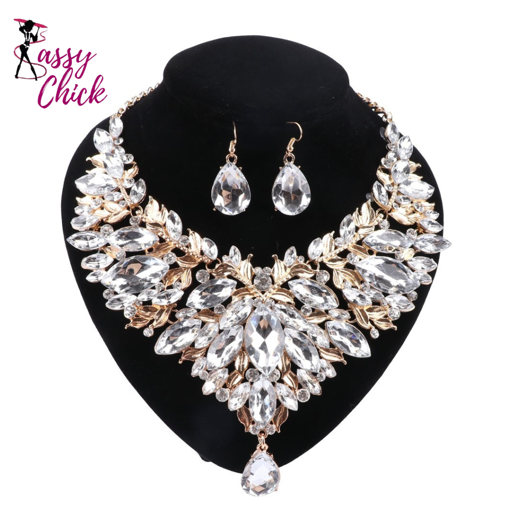 Boho Crystal Jewelry Set Sassy Chick Logo