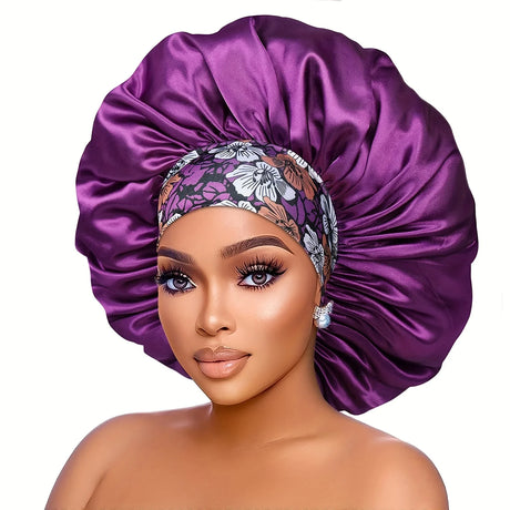 purple flower bonnet