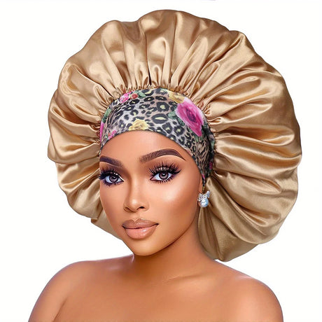 brown flower bonnet