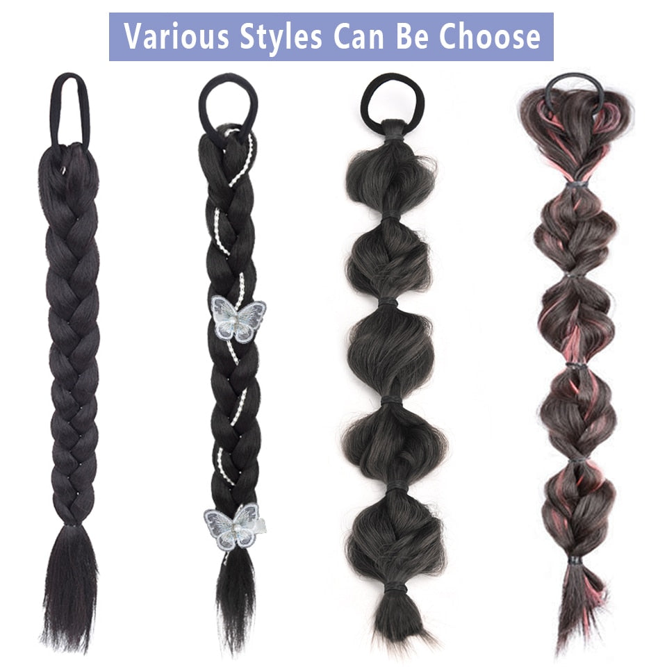 Collection of Braided Ponytail Hair Extension