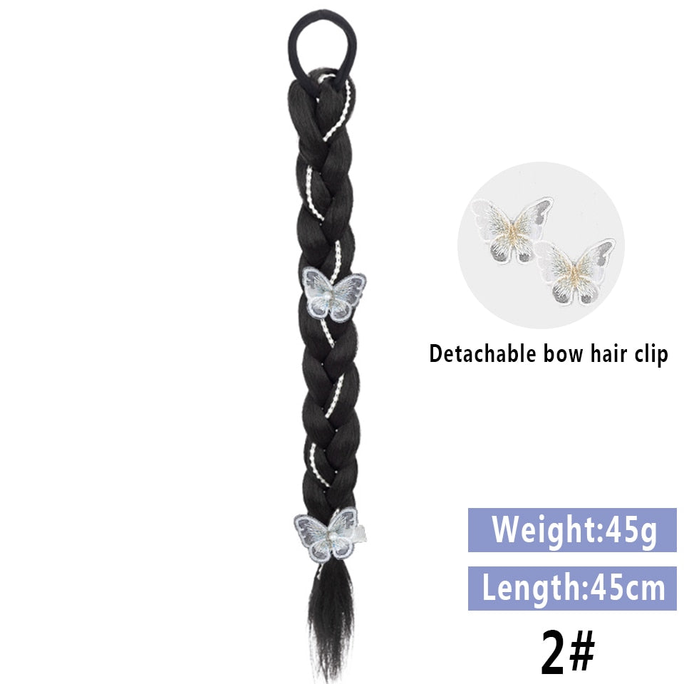 Black Braided Ponytail Hair Extension