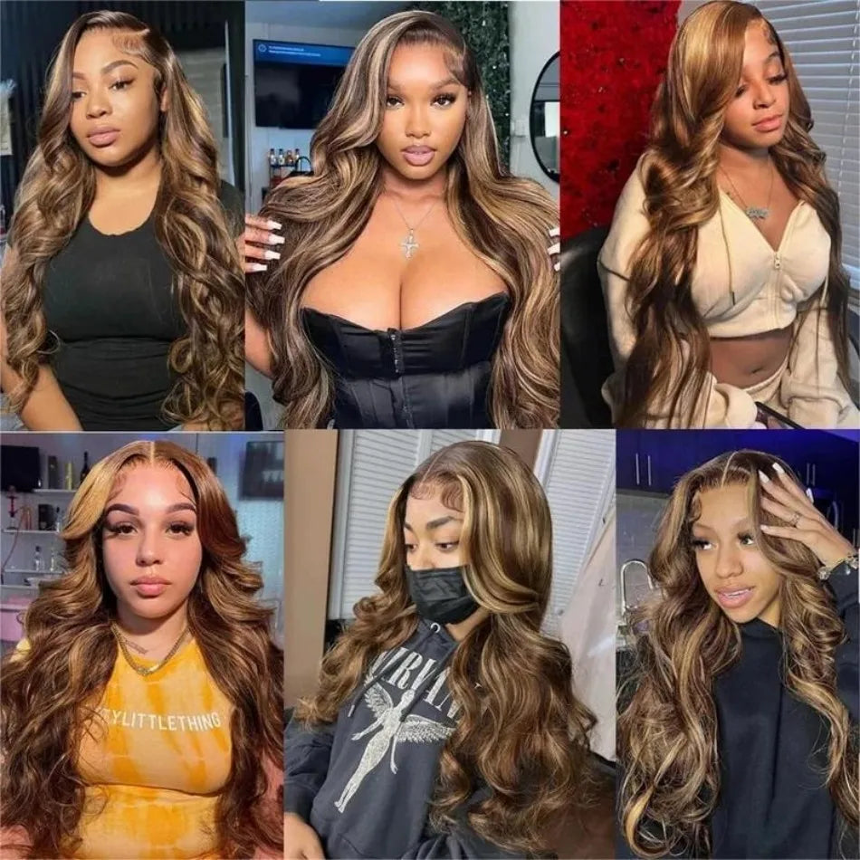 Model Using Brazilian Hair Lace Frontal Wig Human Hair