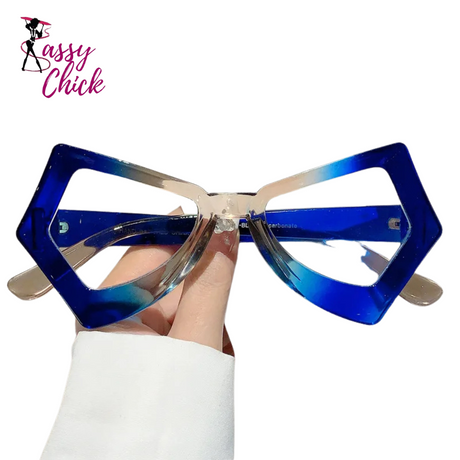 Butterfly Vintage Anti Blue Light Glasses Sassy Chick Logo