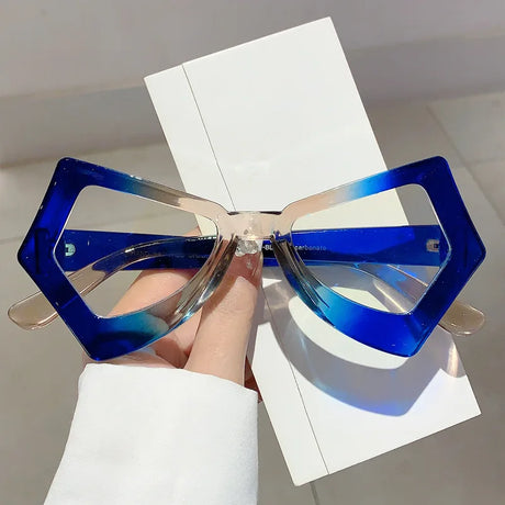 blue Butterfly Vintage Anti Blue Light Glasses