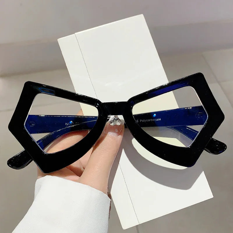 black frame Butterfly Vintage Anti Blue Light Glasses