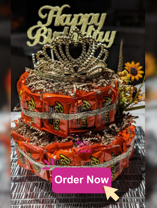 Custom Reese's Candy Cake