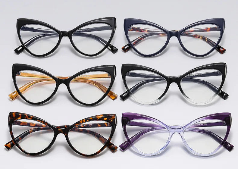 Collection of Cat Eye Anti Blue Light Myopia Glasses
