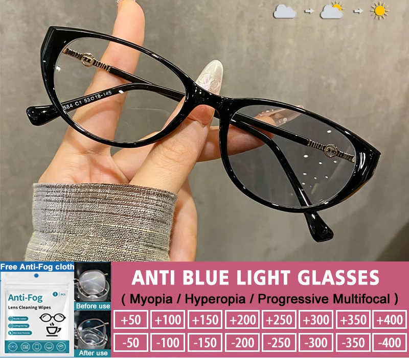 Details of Cat Eye Anti Blue Rey Photochromic Eyewear