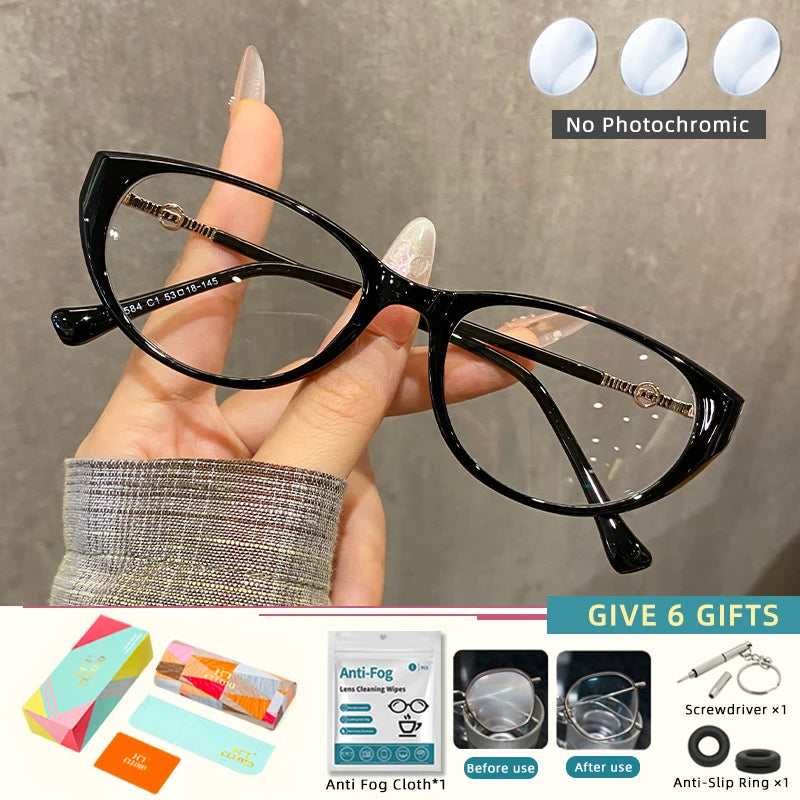 Cat Eye Anti Blue Rey Photochromic Eyewear