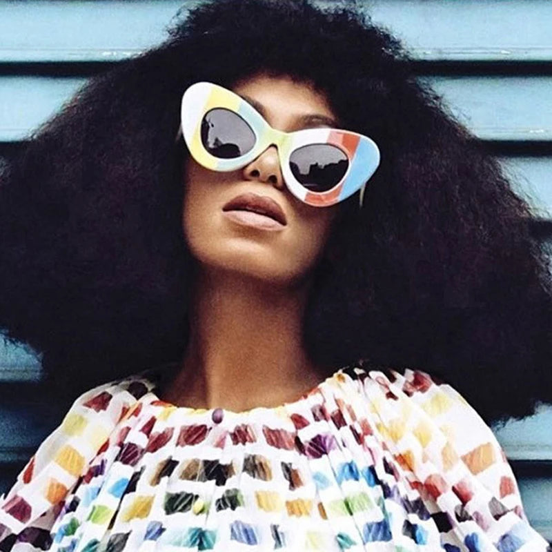 cat-eye Barbie big frame sunglasses