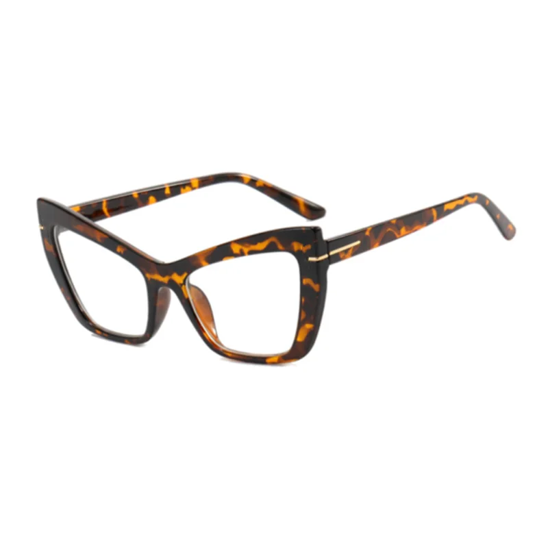 Leopard Cat Eye Blue Light Blocking Personality Optical Prescription Glasses