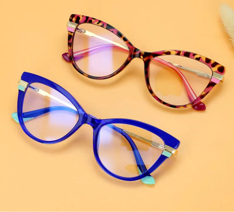 Collection of Cat Eye Frames Anti Blue Optical Glasses