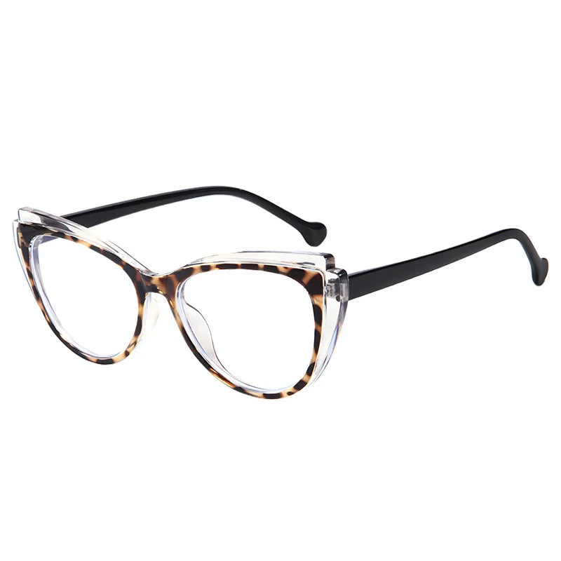 Black Cat Eye High End Prescription Reading Glasses