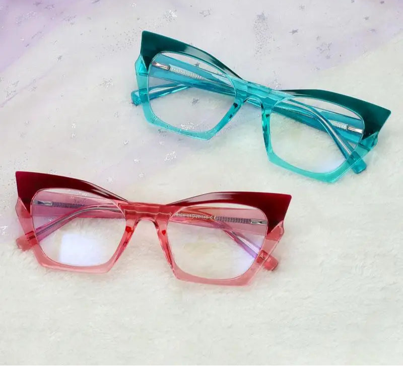 Collection of Cat Eye Hinge Anti Blue Computer Glasses