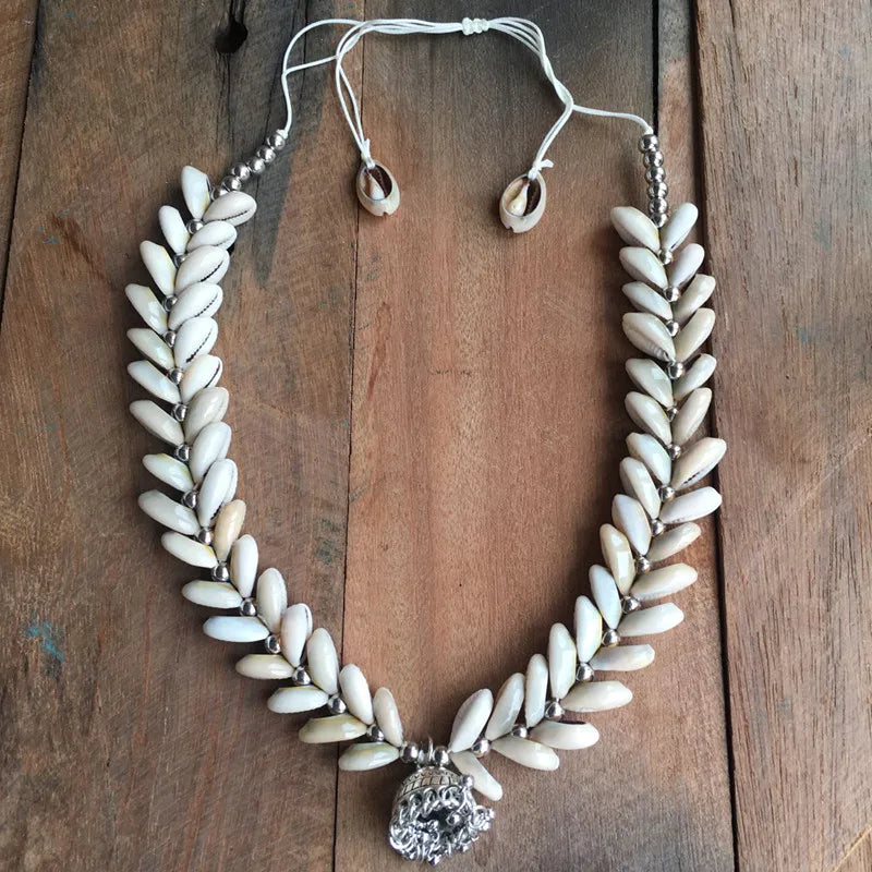 Charm Rope Chain Handmade Shell Choker