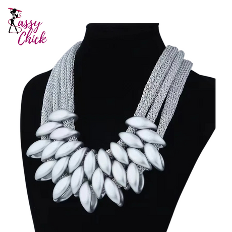 Choker Necklace Multilayer Sassy Chick Logo