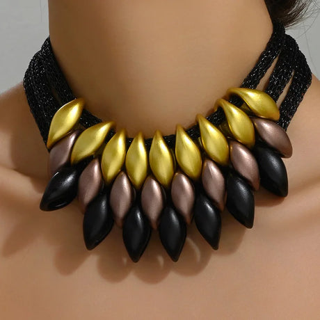 Choker Necklace Multilayer